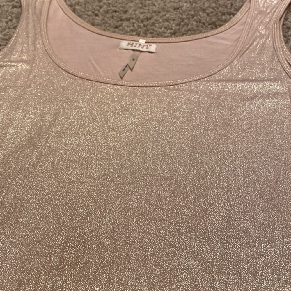 Shimmery gold tank